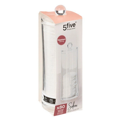 Držák vatových tamponů Selena průhledný