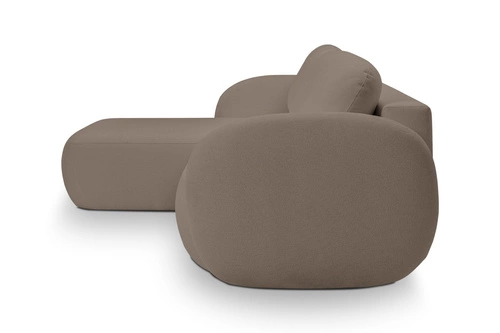 Rohová sedačka Salby rozkládací levá hnědá Sicuro 45