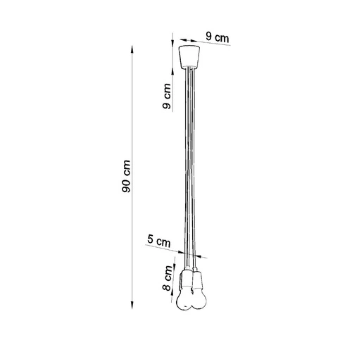 Závěsné svítidlo Diego 3 zelené moderní nastavitelné do obýváku kuchyně nebo nad ostrůvek
