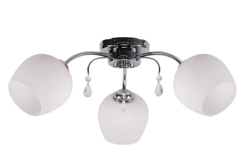 Závěsné svítidlo Zachera bílé skleněné 3 světla do obýváku kuchyně nad stůl