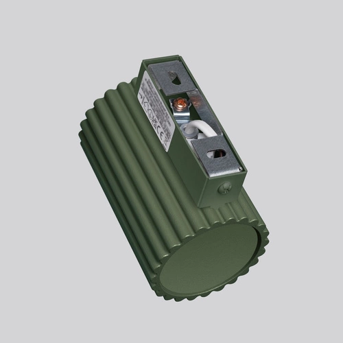 Nástěnné svítidlo KARBON 10 olivově zelené moderní do obýváku a ložnice svítí nahoru i dolů