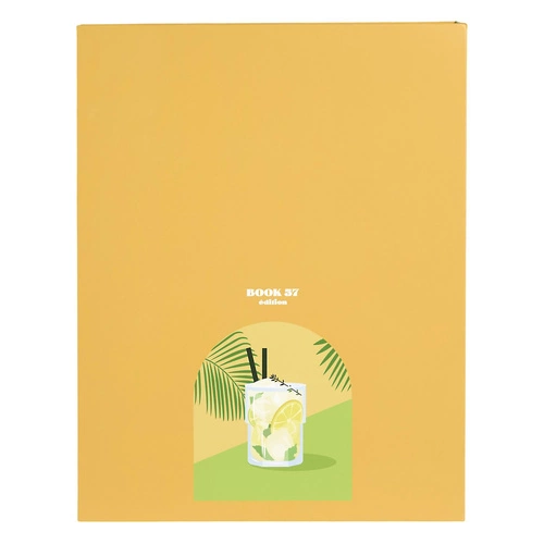 Intesi Gin Tonic žlutá dekorační krabice kniha kartonová do obývacího pokoje