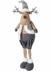 Plyšová šedá figurka soba 70 cm