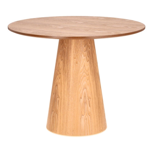 Kulatý stůl Soleilo 80 cm přírodní dub na jedné noze do obýváku a kavárny Intesi