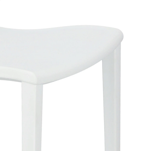 Bílá jídelní a zahradní židle Muna Intesi moderní stohovatelná snadno čistitelná