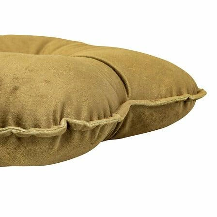 Dekorační kulatý polštář Flower Velvet zelený 45 cm do moderního obýváku Atmosphera