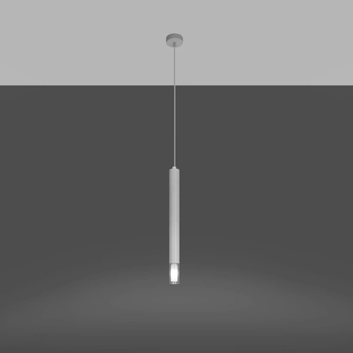 Závěsné svítidlo Wezyr bílá moderní tubus do obýváku kuchyně jídelny nad ostrůvek 120 cm