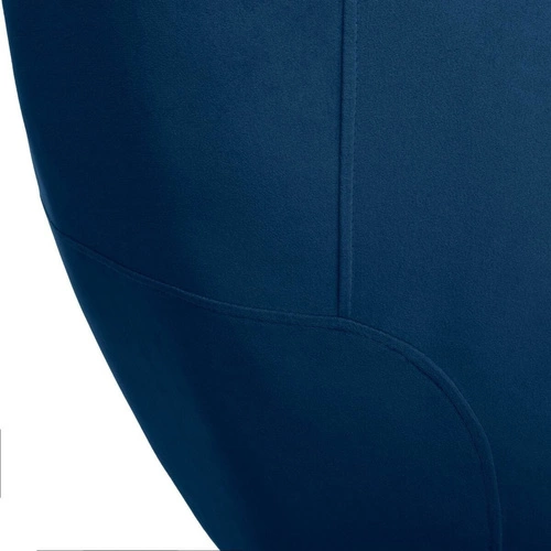 Moderní modré křeslo Solaro z manšestru s područkami do obýváku