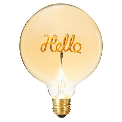 Atmosphera Hello LED žárovka E27 dekorativní skleněná vintage pro závěsné nebo stolní lampy
