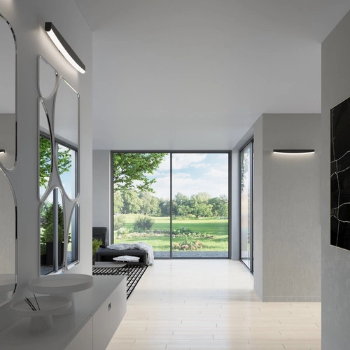 Nástěnné svítidlo JORUN černé LED 4000K moderní do obýváku a ložnice Thoro