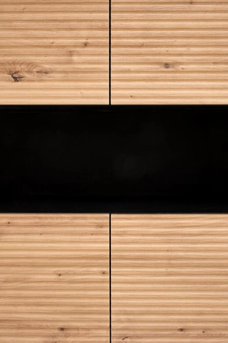 Vysoká komoda Nihala artisan dub/černá