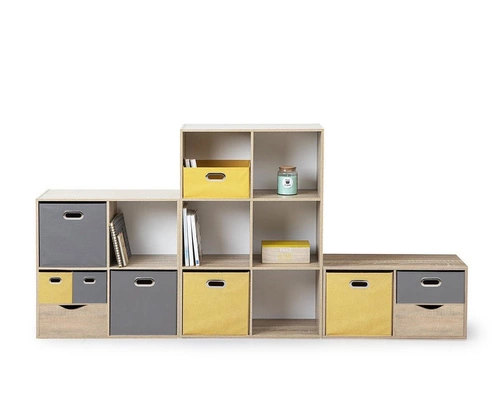 Knihovna se 6 policemi Kali bílá