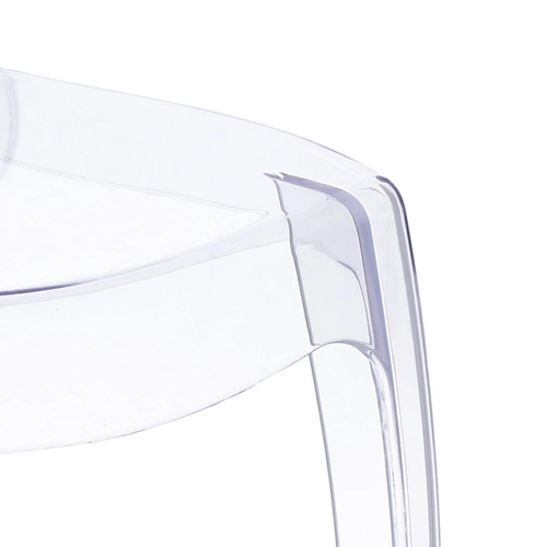 Transparentní jídelní židle Mia Intesi moderní stohovatelná plastová glamour