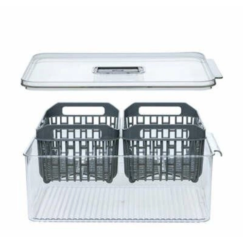 Organizér do chladničky s košem Tidy 32x22,5 cm
