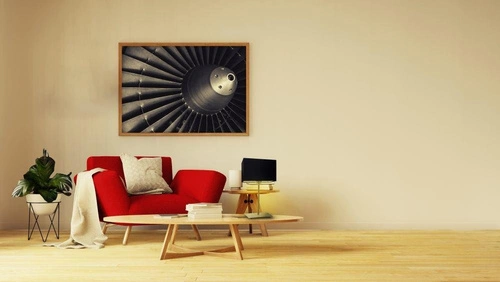 Noční lampička do ložnice AMALFI šedý melír s moderním kovovým stínidlem LYSNE 40 cm