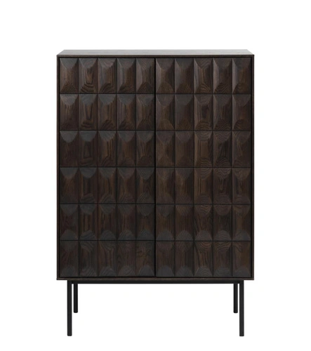 Vysoká komoda Latina bar s zásuvkami dub espresso do obývacího pokoje