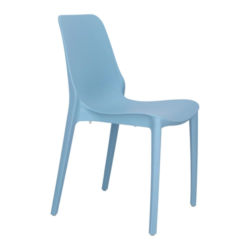 Zahradní stohovatelná židle Ginevra modrá z plastu moderní SCAB Design