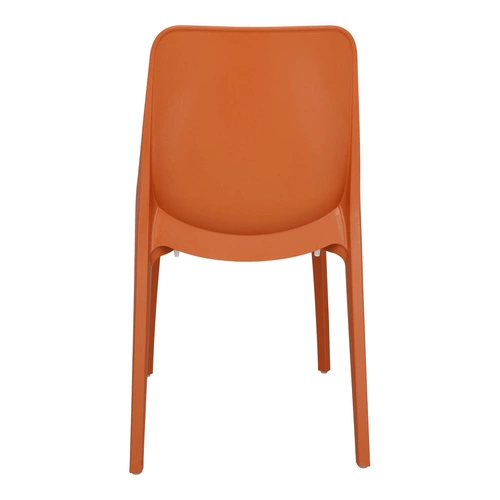 Zahradní stohovatelná židle z plastu Ginevra SCAB Design oranžová moderní na zahradu