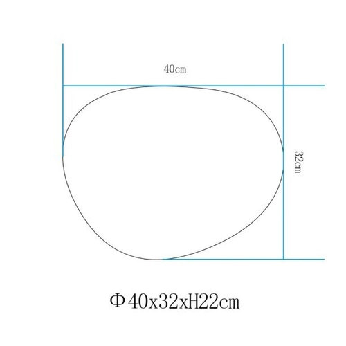 Zahradní lampa kámen PEBBLE L LED RGBW 16 barev 40 cm