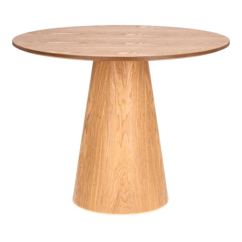 Kulatý stůl Soleilo 80 cm přírodní dub na jedné noze do obýváku a kavárny Intesi