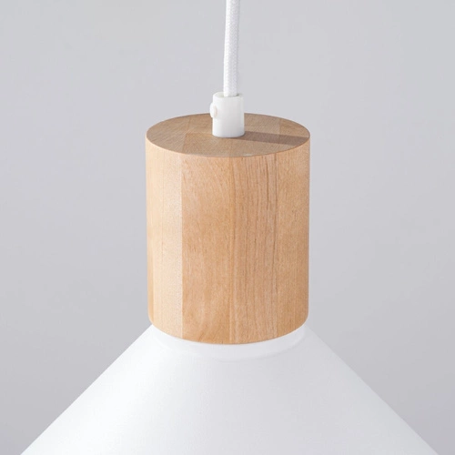 Závěsné svítidlo JAGA bílá skandinávská nad stůl do obýváku a jídelny 30 cm SOLLUX LIGHTING