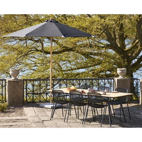 Zahradní slunečník Austin House Nordic černý 300 cm klasický se sklopnou funkcí