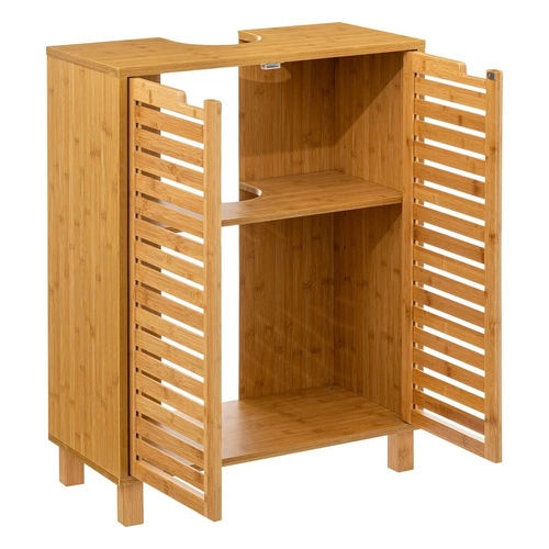 Koupelnová skříňka pod umyvadlo Sicela z přírodního bambusu boho 60 cm 5five