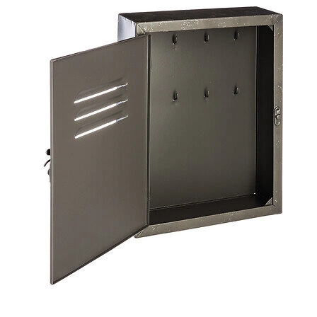 Kovový organizér/skříňka na klíče Stephane šedá