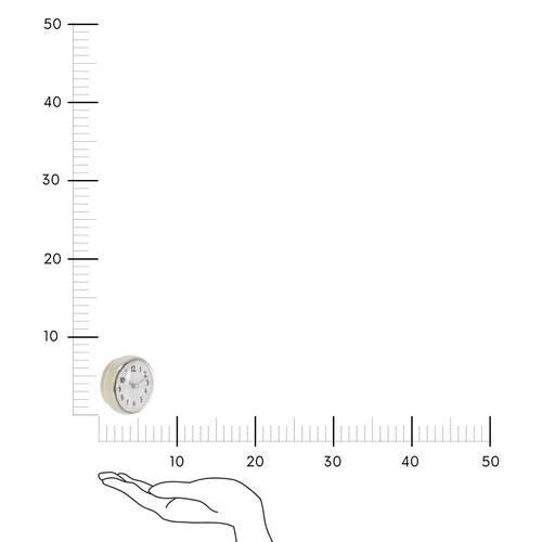 Moderní voděodolné nástěnné hodiny Blum Intesi šedé 7 cm do koupelny a kuchyně