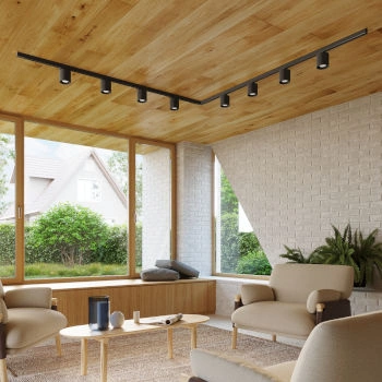 Stropní svítidlo, 8 bodů, 3fázový kolejnicový systém, ORBIS