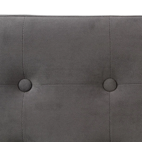 Velká sametová šedá puf Lysandre s úložným prostorem obdélníková do obýváku Atmosphera