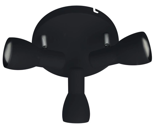 Picardo stropní svítidlo černé ocelové 3xE14 moderní nastavitelné do obýváku a kuchyně