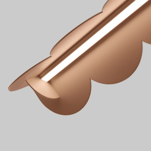 Závěsné LED svítidlo BISCUIT mocca moderní nad jídelní stůl do obýváku