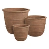 Sada 3 zahradních květináčů Kragholm terakota House Nordic s drenáží