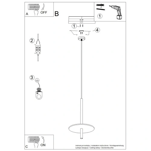 Závěsné svítidlo FELTRO moderní modré do obýváku a jídelny 30 cm
