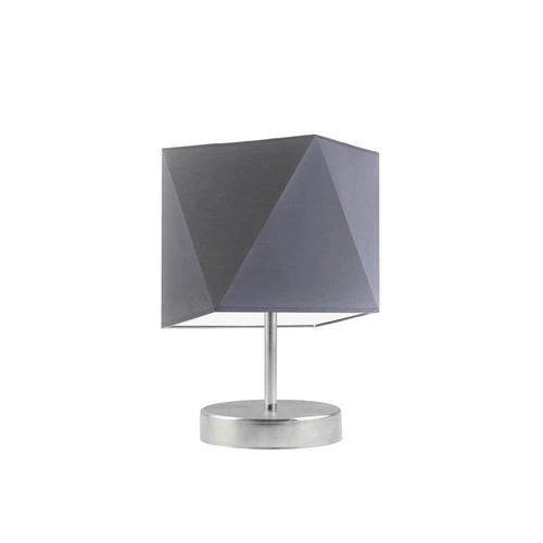 Stolní lampa PASADENA šedé stínidlo moderní kovová do obýváku a ložnice LYSNE
