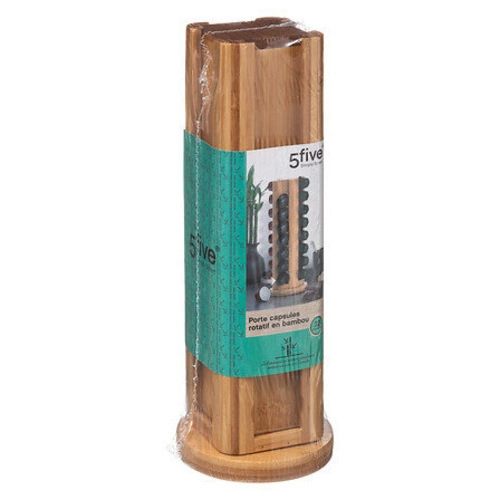 Otočný bambusový kontejner na 32 kapslí
