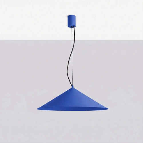 Závěsné LED svítidlo FINT ultramarínové nastavitelné do obývacího pokoje 50 cm