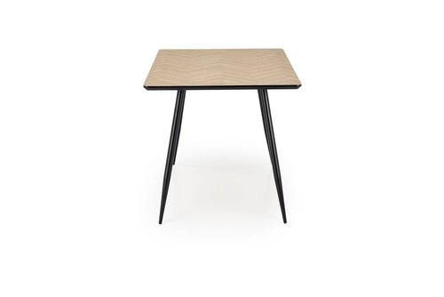 Jídelní stůl Kiefer 120x80 cm moderní loftový přírodní deska černé nohy Intesi