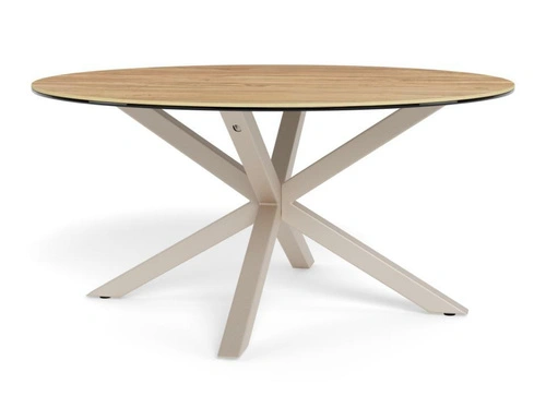 Konferenční stolek Heaven kulatý 82 cm do obývacího pokoje dub přírodní