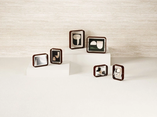 Dřevěný fotorámeček 20x25 ořechový stojací Bellwood Umbra moderní dekorativní