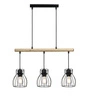 Závěsná lampa Bernita 3x60W E27 černá