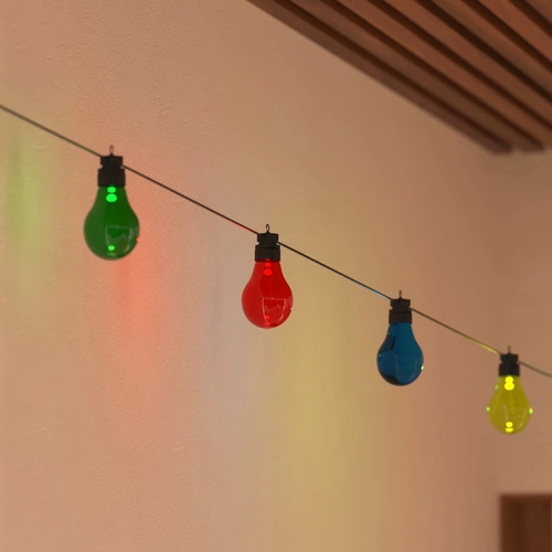 Solární girlanda 10 LED multikolor