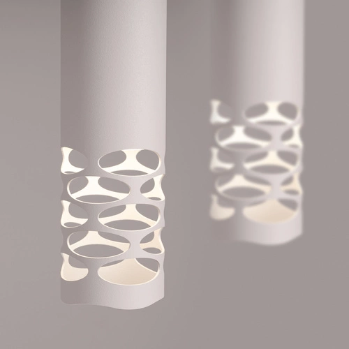 Závěsné svítidlo LIRO 2 bílá moderní kovová do obýváku kuchyně předsíně 125 cm