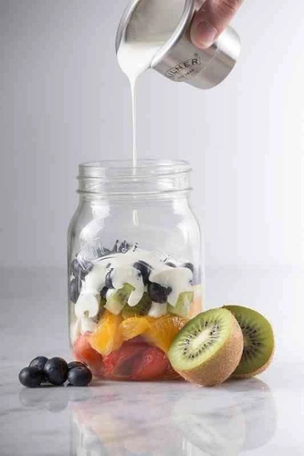 Sklenice s nádobkou 0,5l, Snack on the Go KILNER