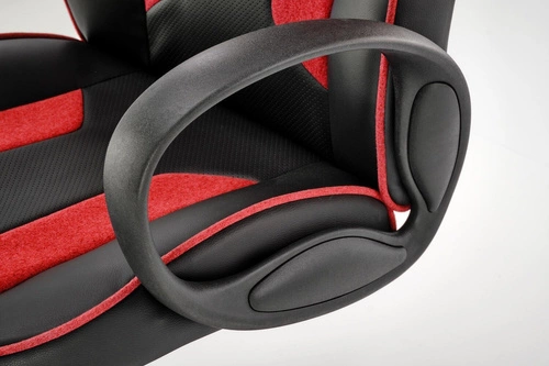 Herní křeslo Neferet ergonomické černo-červené s opěrkou hlavy k pracovnímu stolu Intesi