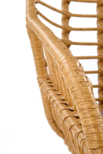 Ratanová židle Pavarisa boho s područkami do jídelny a obýváku přírodní Intesi