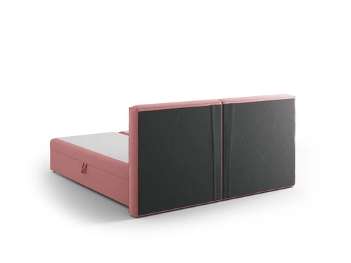 Čalouněná postel Jodie růžová 140x200 s úložným prostorem glamour do ložnice Micadoni Home