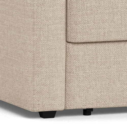 Rozkládací křeslo na spaní Fleury béžový samet do obývacího pokoje