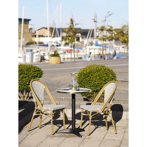 Bistro stůl House Nordic kulatý do jídelny bílý mramor glamour